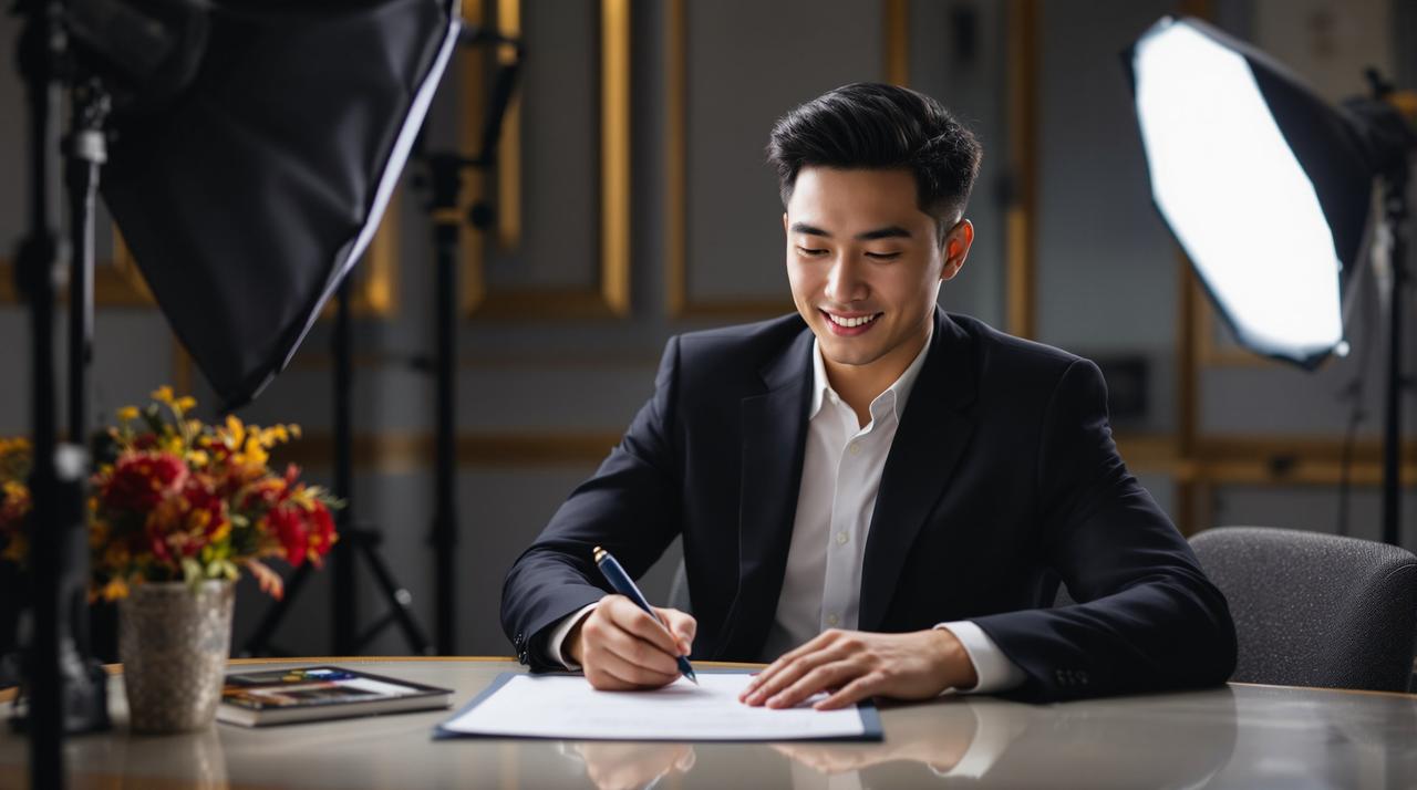 蓝莓视频签约新生代演员陈晓宇，共同开启全新合作篇章